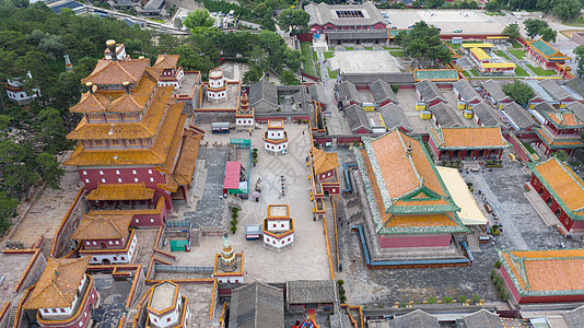 河北承德普宁寺古建筑背景图片