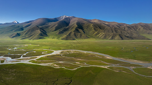 5A景点新疆巴音布鲁克草原湿地风光图片