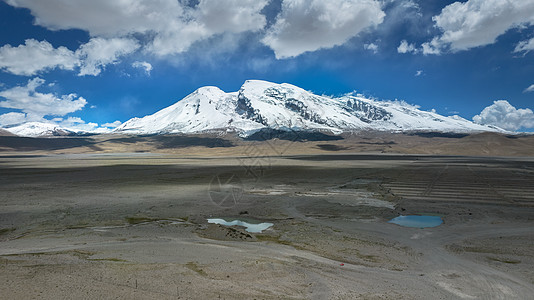 昆仑山脉新疆5A景区帕米尔旅游景区标志景点慕士塔格峰背景