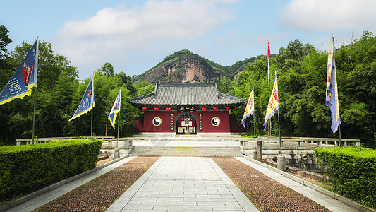 靖边丹霞自然风景区5A风景区世界遗产龙虎山正一观背景