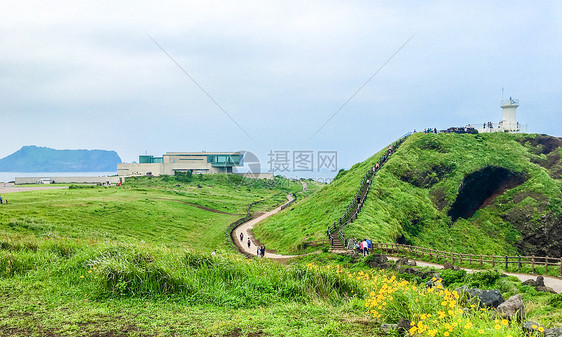 韩国网红景点涉地岬夏日风光图片