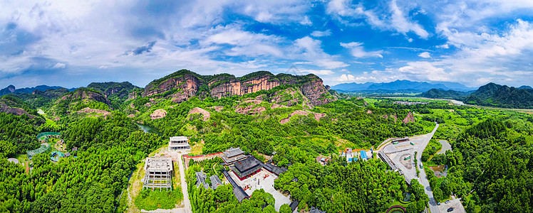 中国丹霞5A风景区世界遗产龙虎山丹霞地貌背景