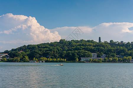 玄武湖风光国家4A级景区江苏南京玄武湖背景