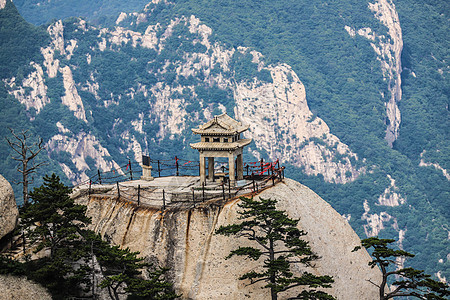 华山景区五大主峰主峰高清图片