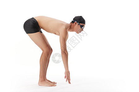 游泳跳水运动员形象背景