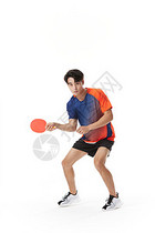 运动员男性打乒乓球图片