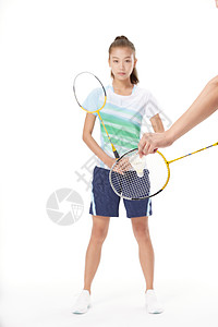 羽毛球运动员背景图片