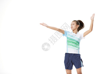 运动员女性打排球动作背景图片