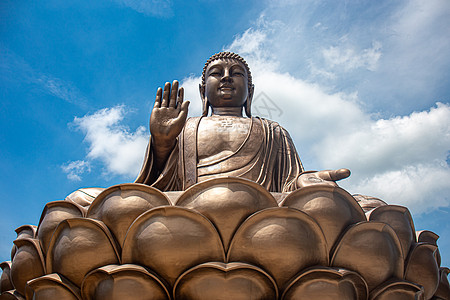 焚香六鼎山金鼎大佛特写背景