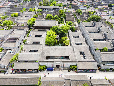 扬州地标东关历史文化旅游区古建筑航拍图片