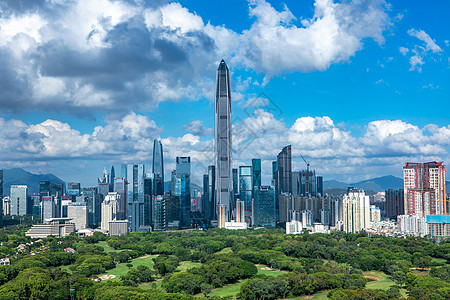 深圳地王深圳城市最高楼平安金融中心大厦背景