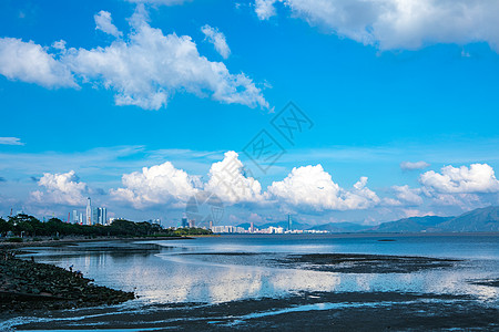 深圳平安深圳湾远望福田区平安大厦背景