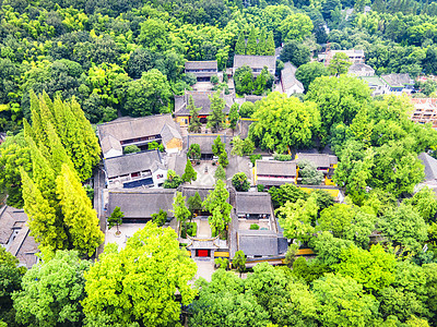 常熟地标虞山国家森林公园兴福禅寺背景