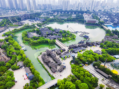 淹城春秋乐园5A风景区春秋淹城景区古建筑背景