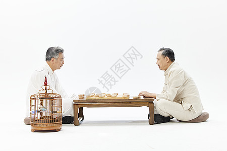 老人下象棋图片