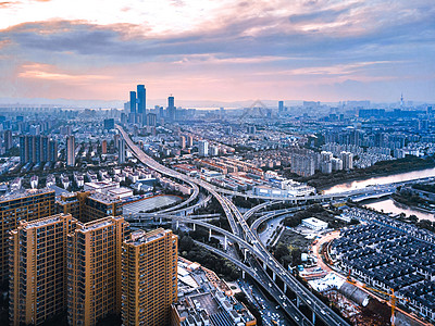 南京赛虹桥城市高架立交背景