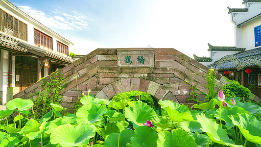 4A风景区仙女湖七仙女下凡鹊桥背景