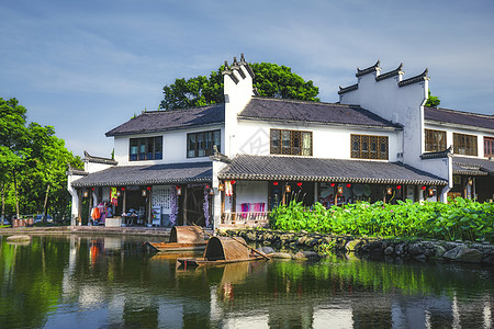 4A风景区仙女湖七仙女下凡背景