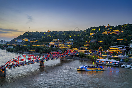 大圩古镇素材大美兰州白塔山背景