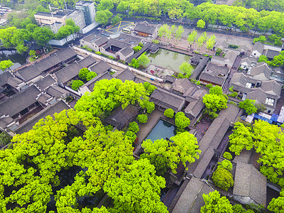 5A风景区天一阁景区航拍高清图片