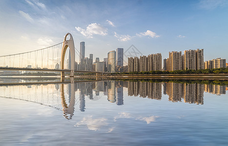 大气广州城市中轴线天河cbd广州塔背景图片
