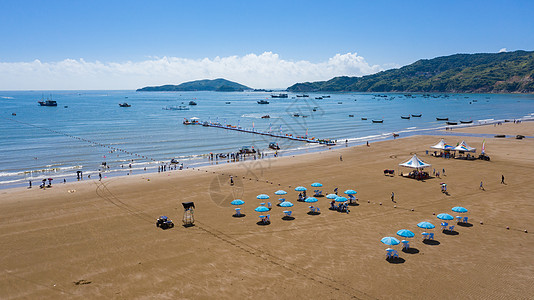 浙江温州苍南县渔寮大沙滩图片