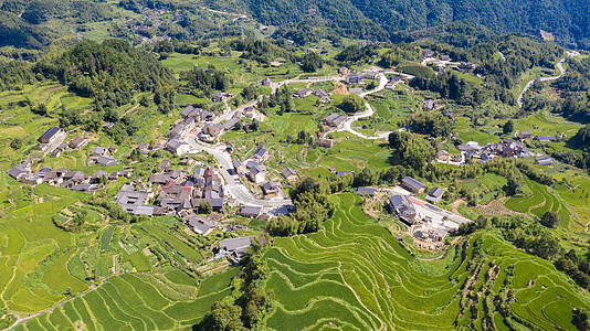 浙江丽水云和梯田风景浙江丽水云和梯田风光背景