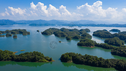 浙江淳安千岛湖浙江杭州千岛湖风光背景