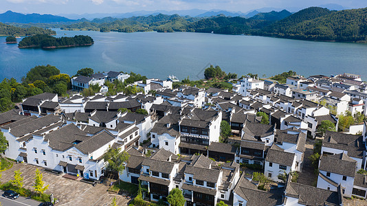 杭州断桥浙江杭州千岛湖文渊狮城背景