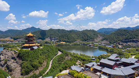 金华浦江浙江金华横店景区新圆明园背景