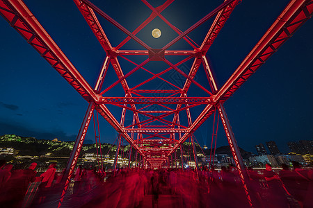 兰州中山桥夜景高清图片