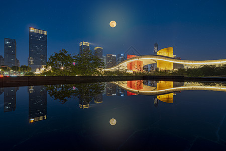 城市大厦深圳城市夜景背景