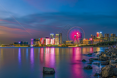 深圳地王深圳前海欢乐港湾背景