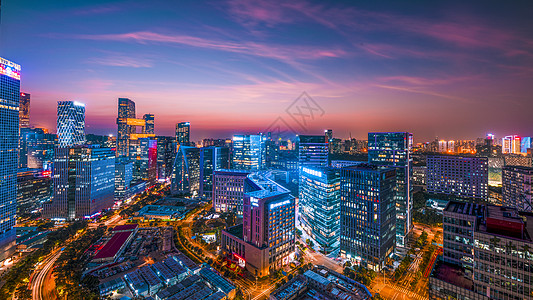 建筑城市夜景深圳南山区高科技园区背景