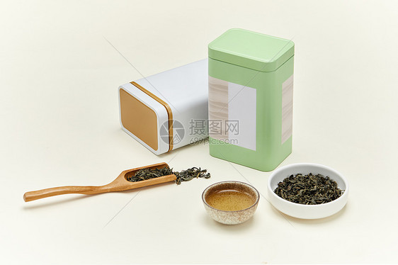 中国风茶叶包装与茶叶图片