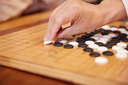 下围棋特写胜负大局观高清图片