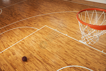 篮球地板室内篮球场地板空间背景