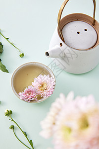 彩色菊花茶图片