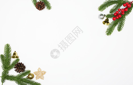 白色简约圣诞背景素材图片
