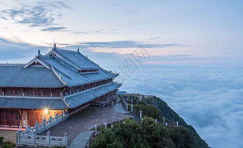 峨眉山金顶风光图片