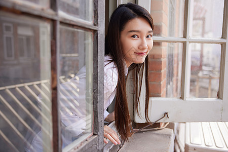 日系清新女孩居家写真图片