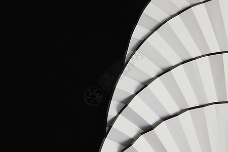 黑白极简中国风时尚折扇图片