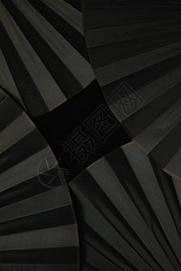 黑白极简中国风时尚折扇屏保图片