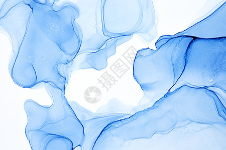中国水墨创意水墨青花瓷蓝色背景背景