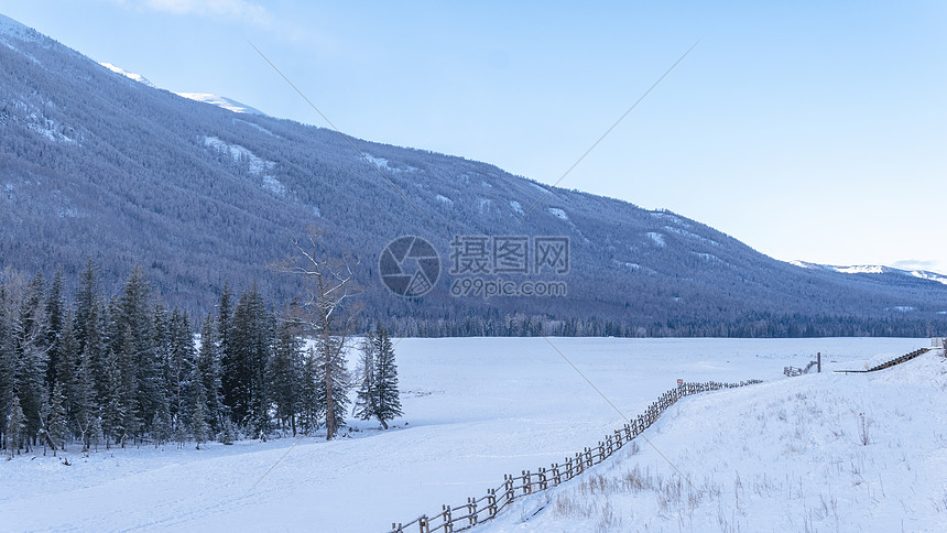 新疆喀纳斯雪景