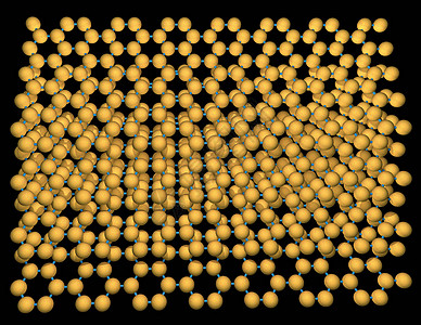 4层堆叠石墨的分子模型图片