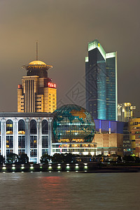 上海浦东夜景背景图片