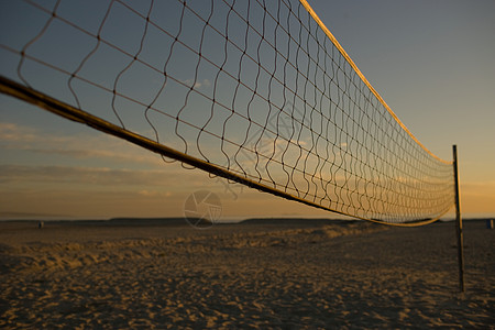 海滩排球网背景图片