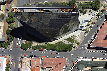 1条Diagonal街的空中视图这是一座标志高楼大中央商业区南非约翰内斯堡图片