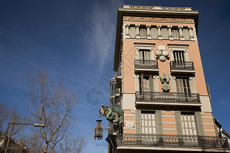 西班牙加泰罗尼亚巴塞那市政厅哥特河建筑图片